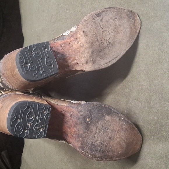 Circle G Square Toe Floral Boot Size 7 - Picture 7 of 7